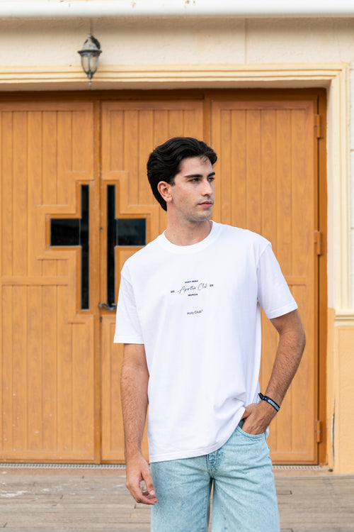 Aperitivo Club - Camiseta oversize Blanca