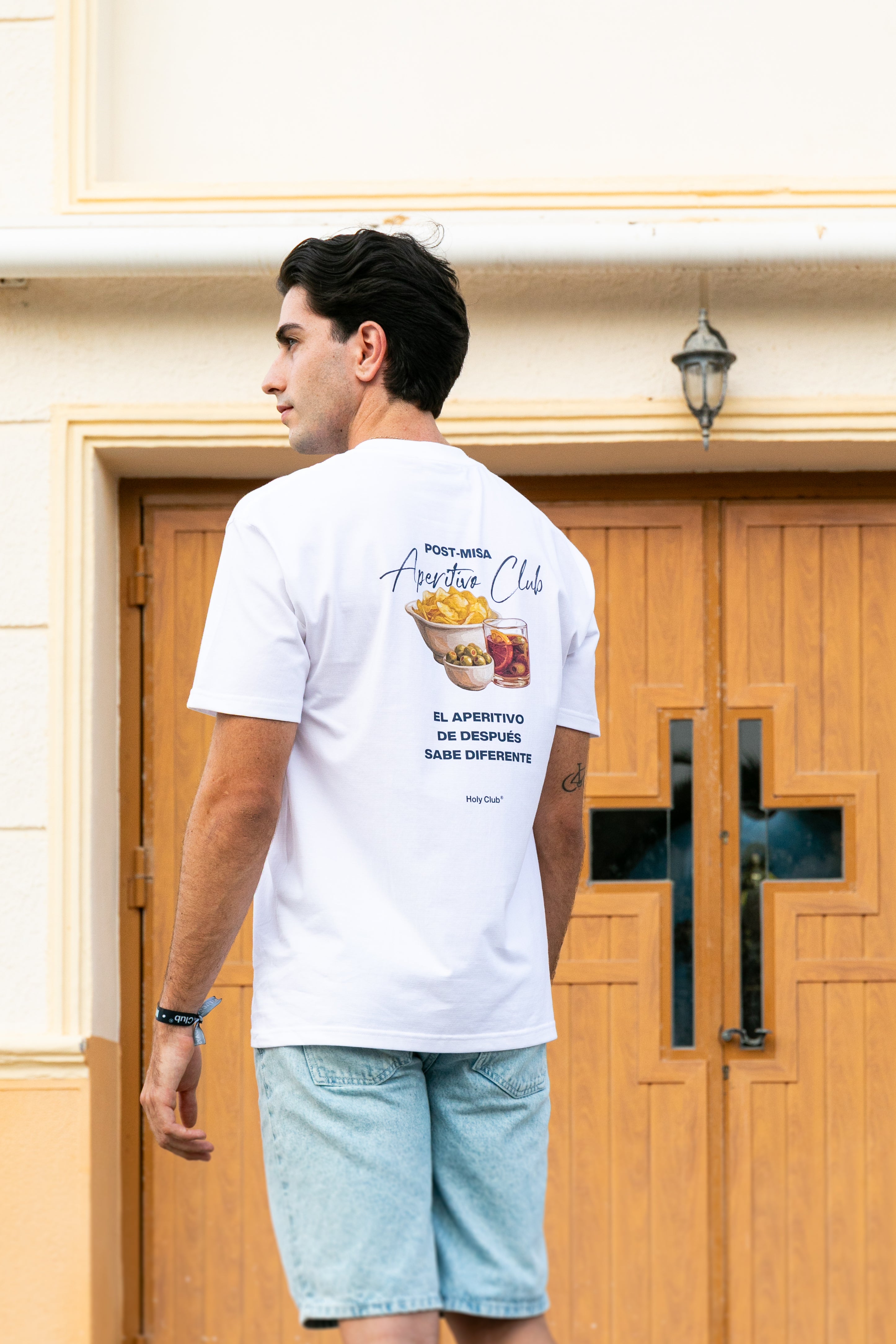 Aperitivo Club - Camiseta oversize Blanca