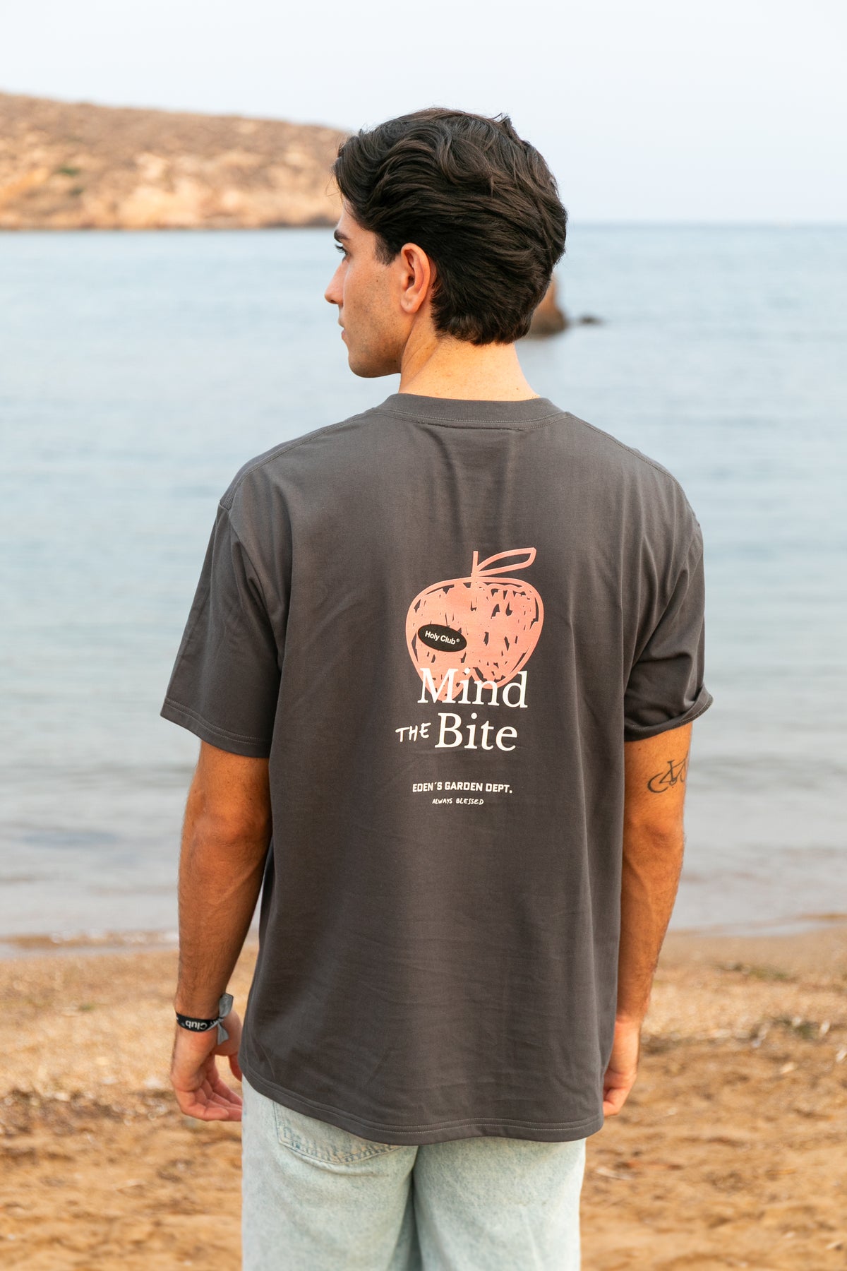 Edén - Camiseta oversize Gris Oscuro