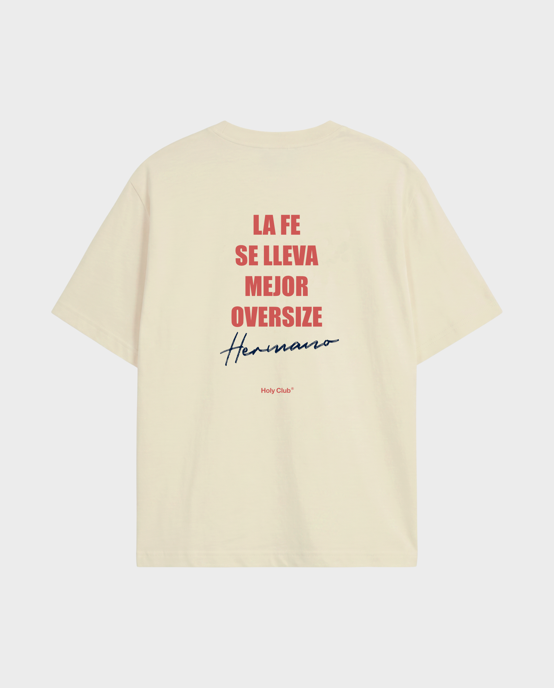 Hermandad - Camiseta oversize Beige