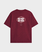 Disciplina - Camiseta oversize granate