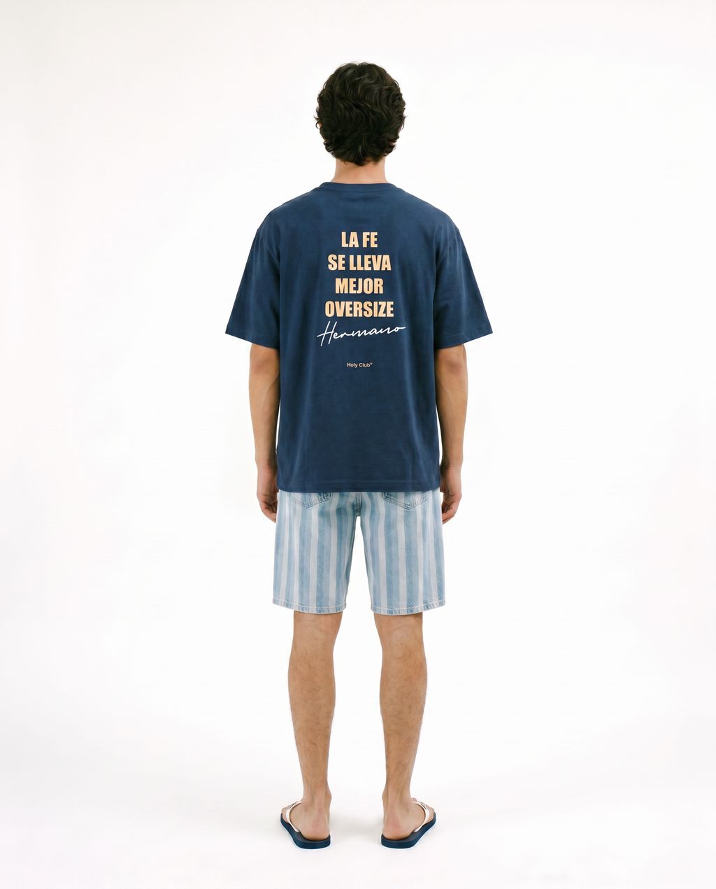 Hermandad - Camiseta Oversize Azul Marino