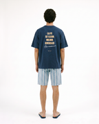 Hermandad - Camiseta Oversize Azul Marino