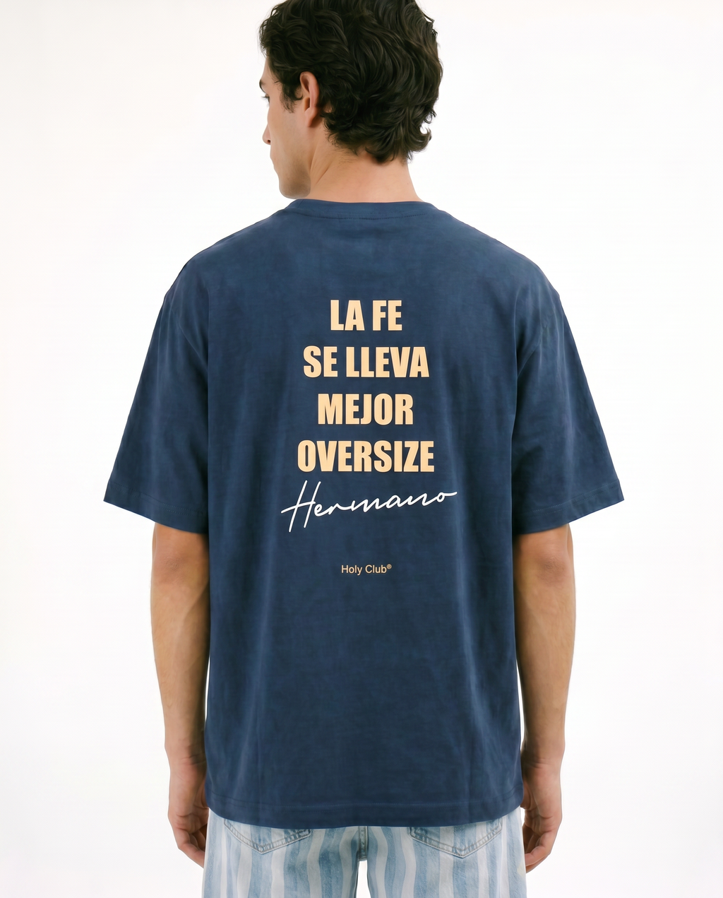 Hermandad - Camiseta Oversize Azul Marino