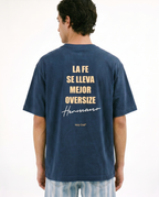 Hermandad - Camiseta Oversize Azul Marino