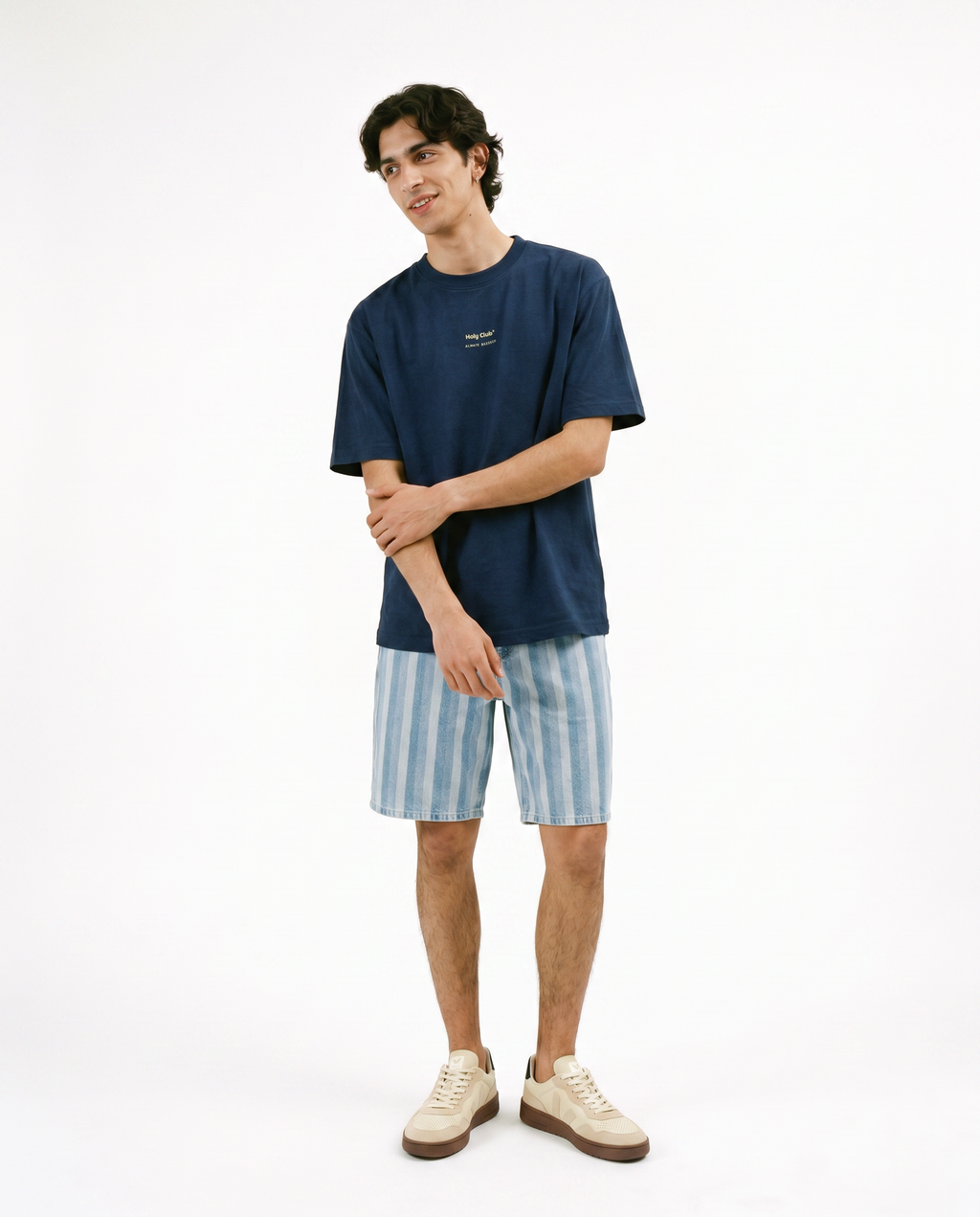 Hermandad - Camiseta Oversize Azul Marino