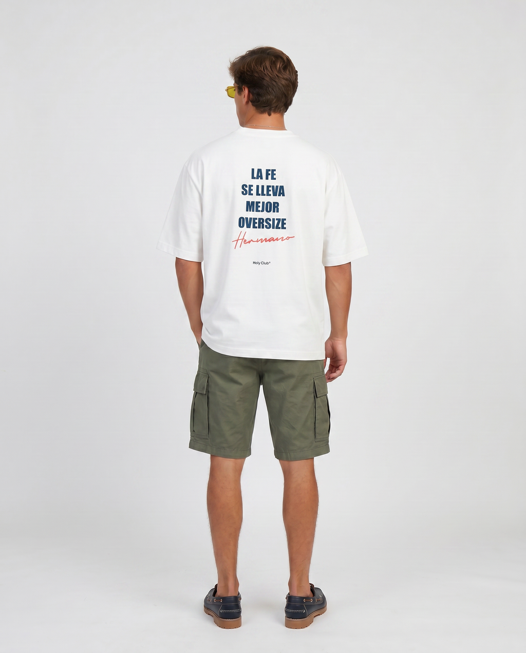 Hermandad - Camiseta oversize Blanca
