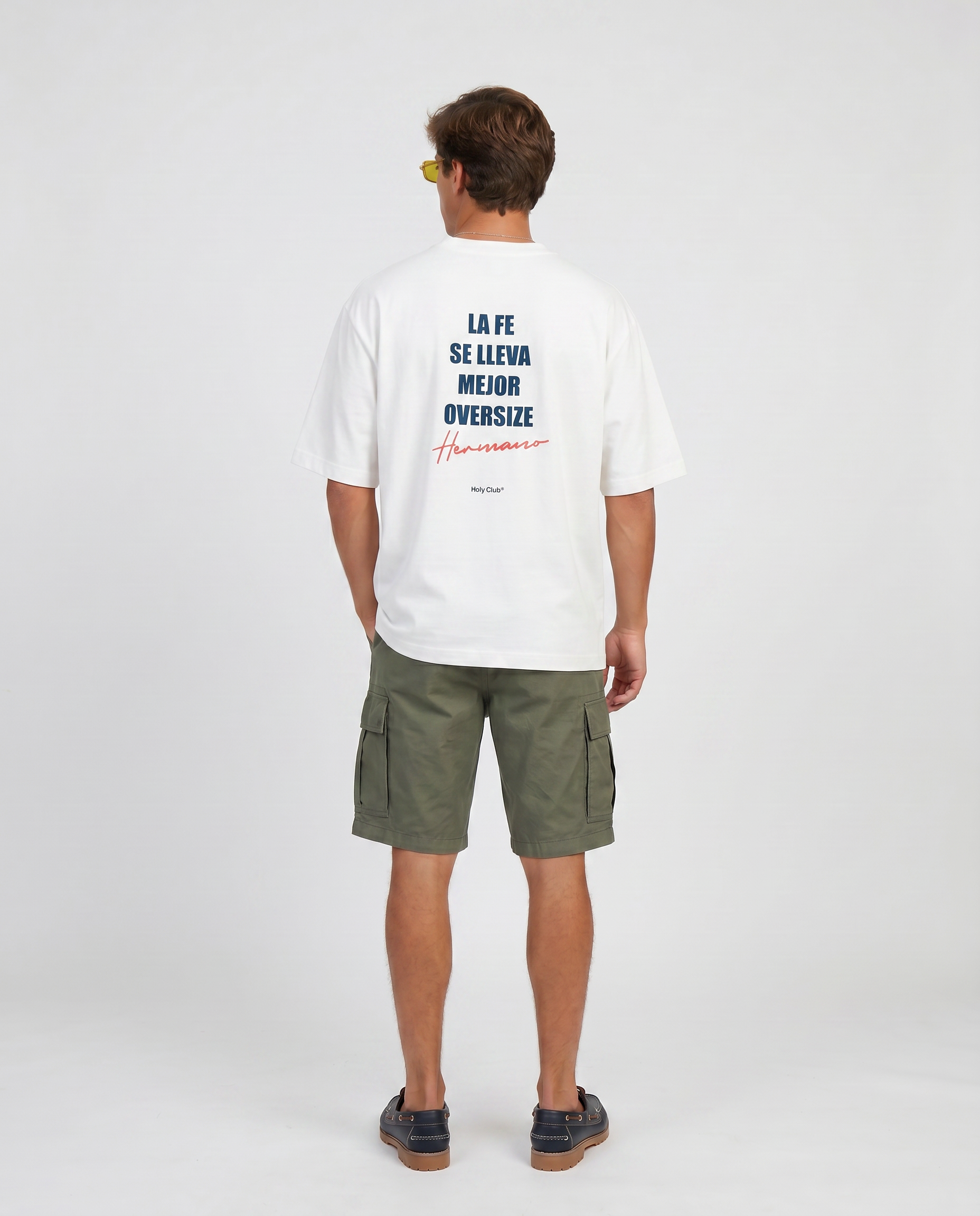 Hermandad - Camiseta oversize Blanca