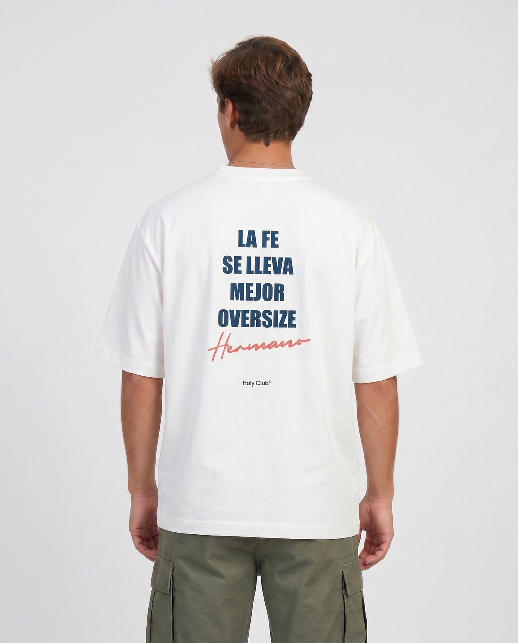 Hermandad - Camiseta oversize Blanca