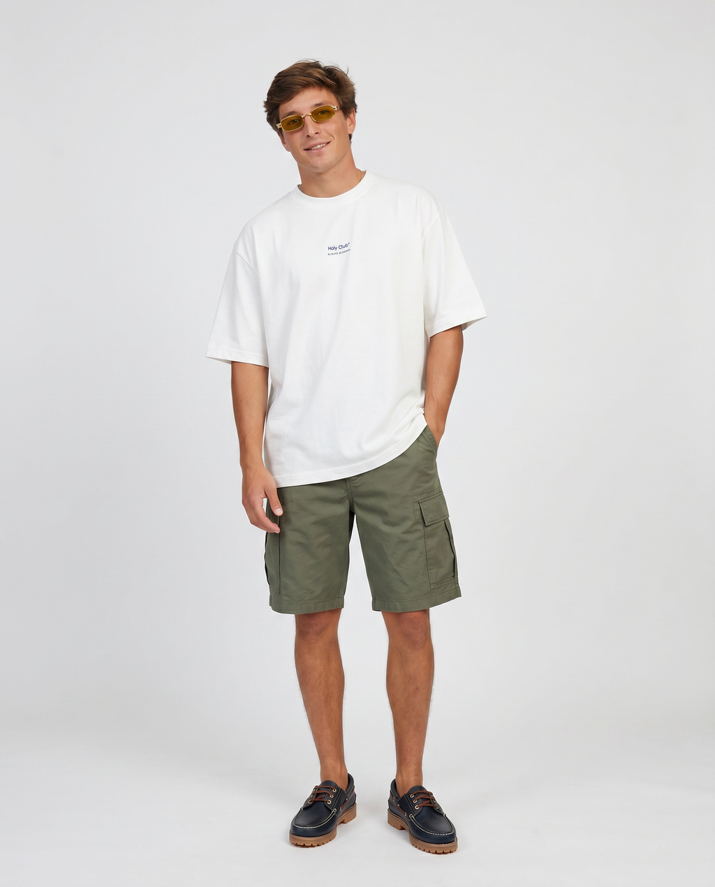 Hermandad - Camiseta oversize Blanca