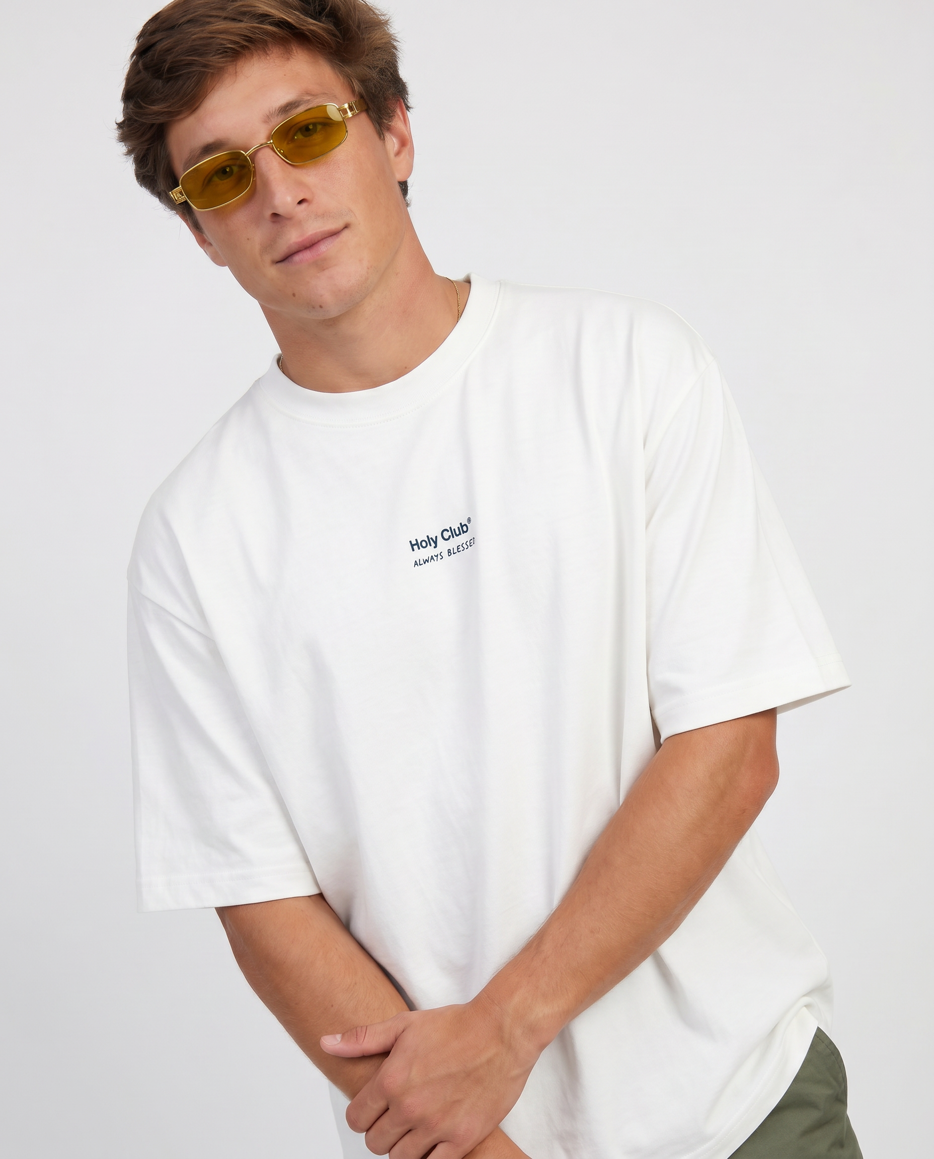 Hermandad - Camiseta oversize Blanca