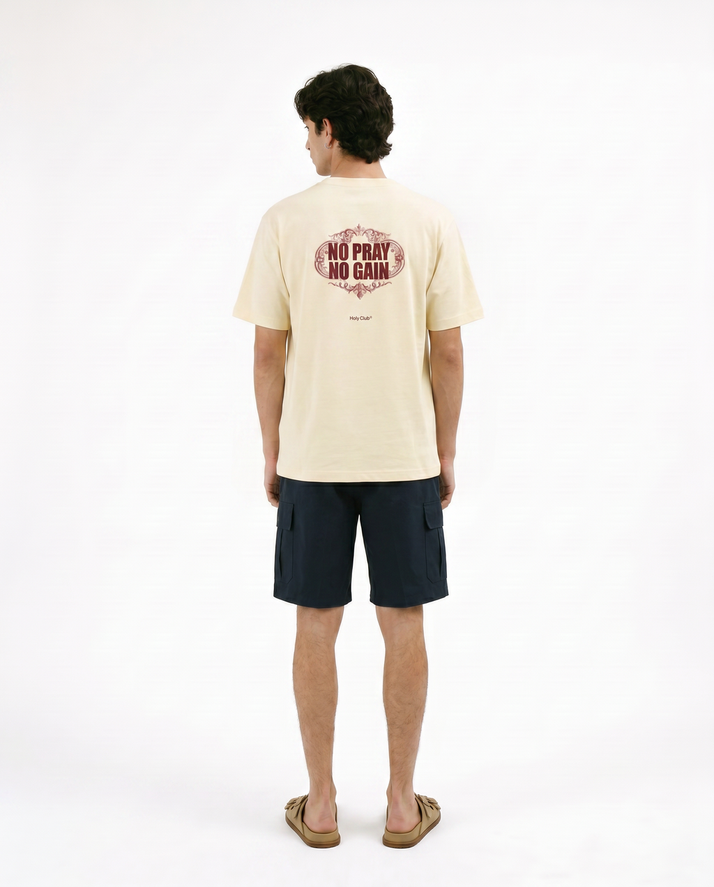 Disciplina - Camiseta oversize Beige