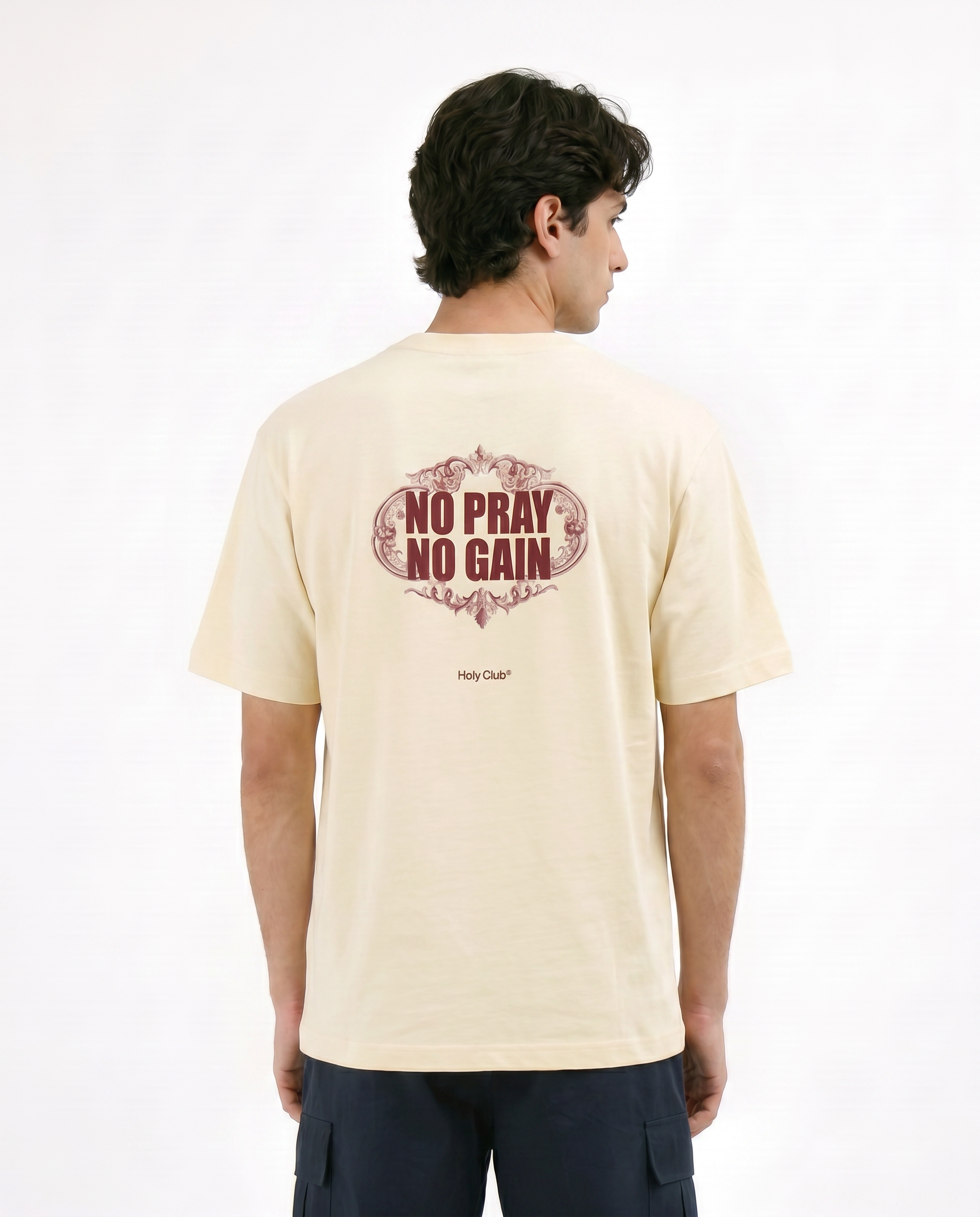 Disciplina - Camiseta oversize Beige