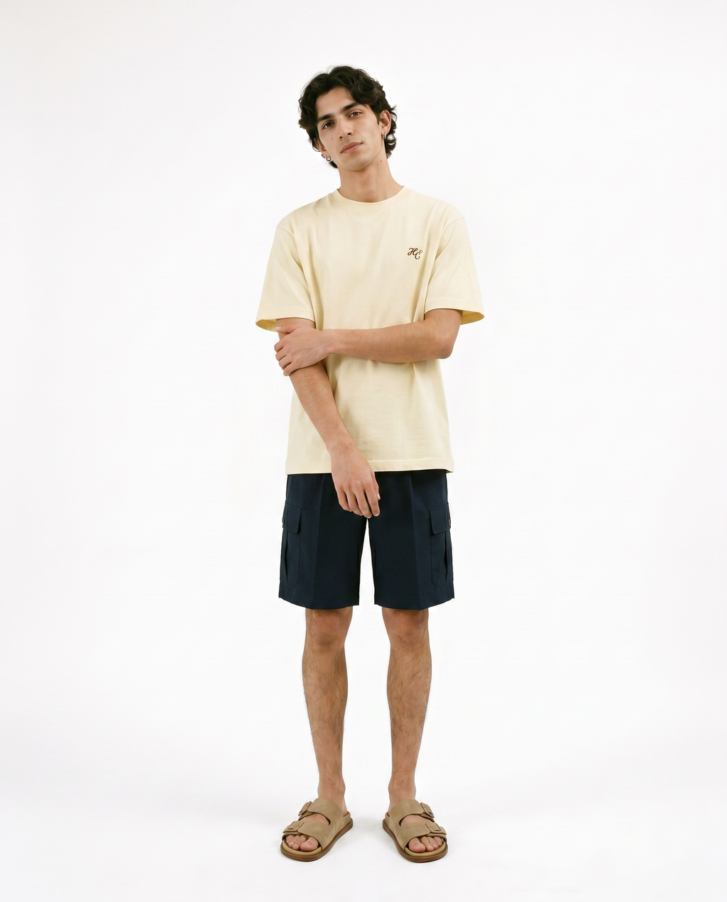Disciplina - Camiseta oversize Beige