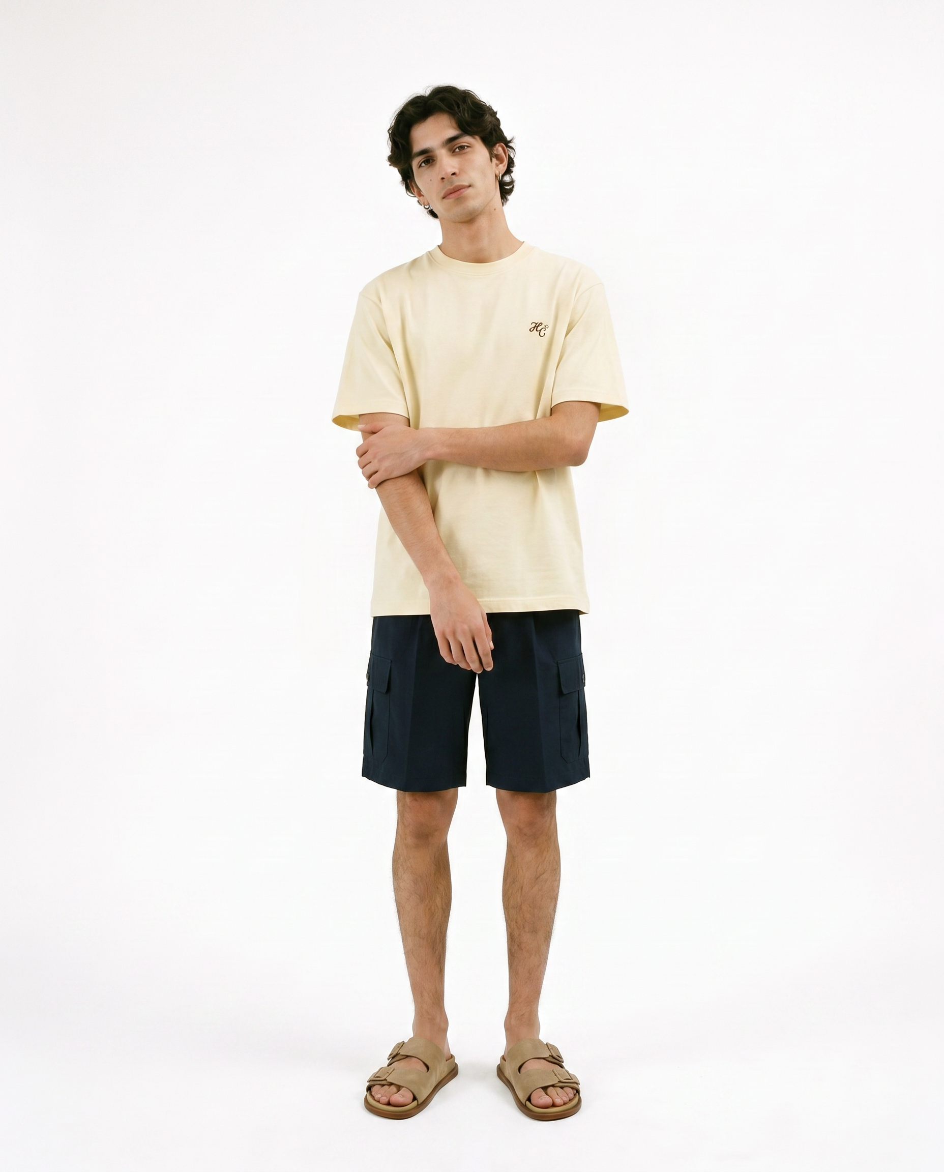 Disciplina - Camiseta oversize Beige
