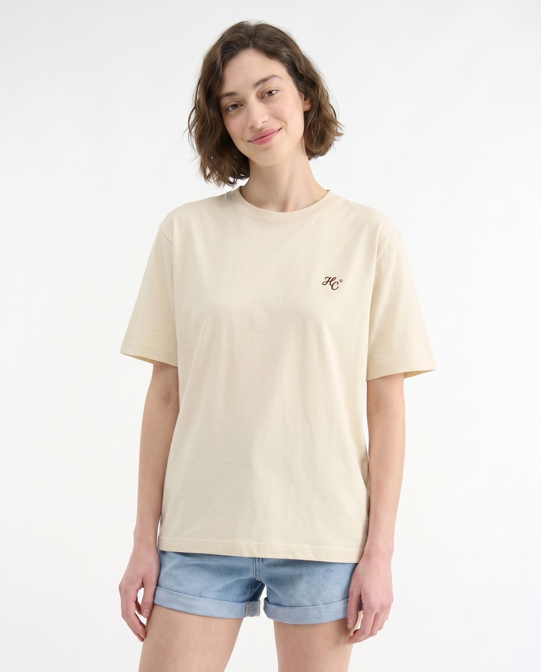 Disciplina - Camiseta oversize Beige