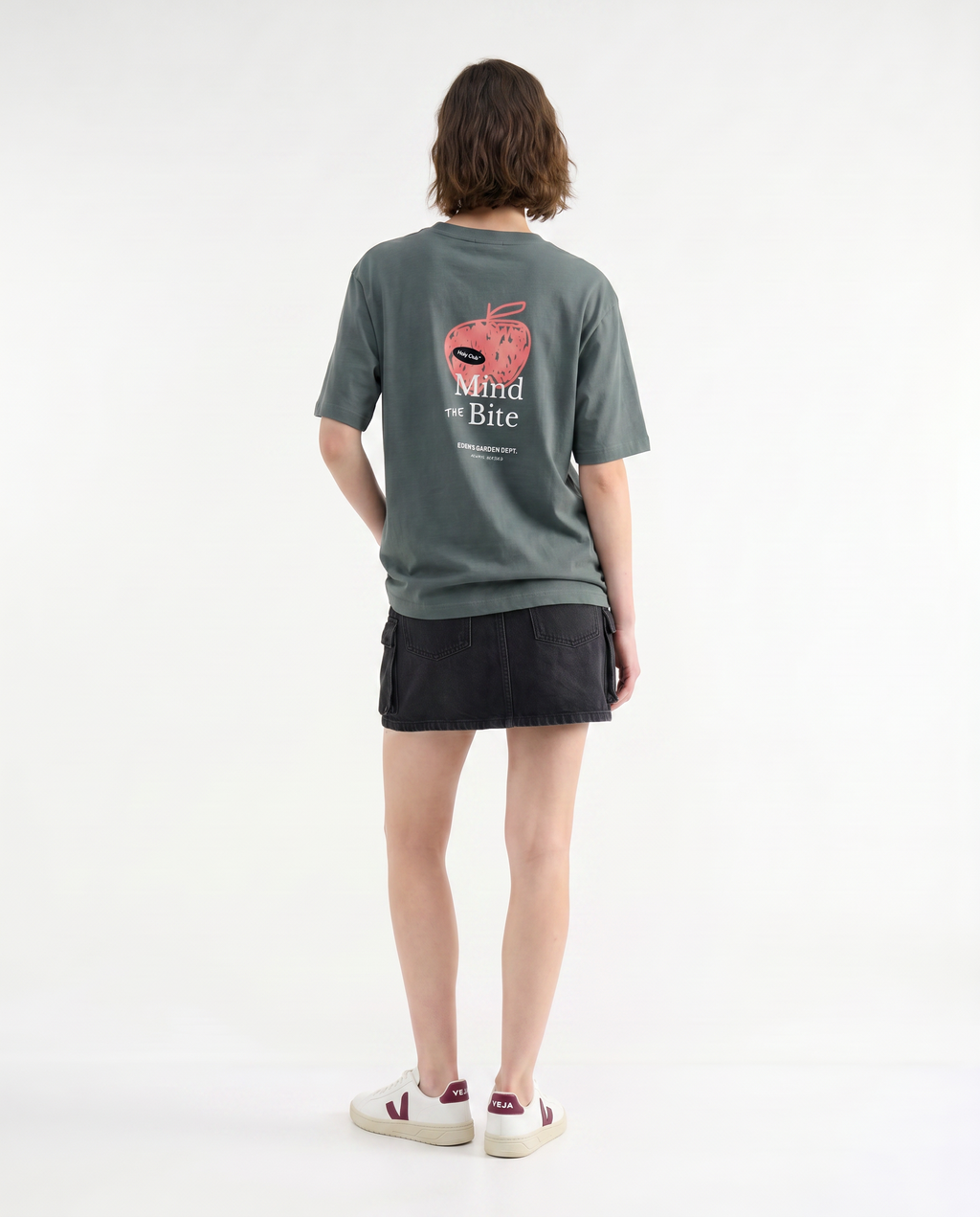 Edén - Camiseta oversize Gris Oscuro