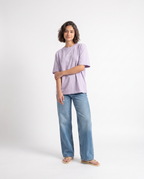 Hermandad - Camiseta oversize Violeta