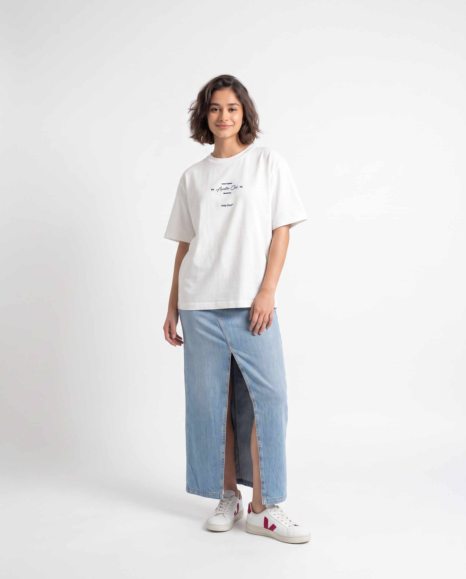 Aperitivo Club - Camiseta oversize Blanca