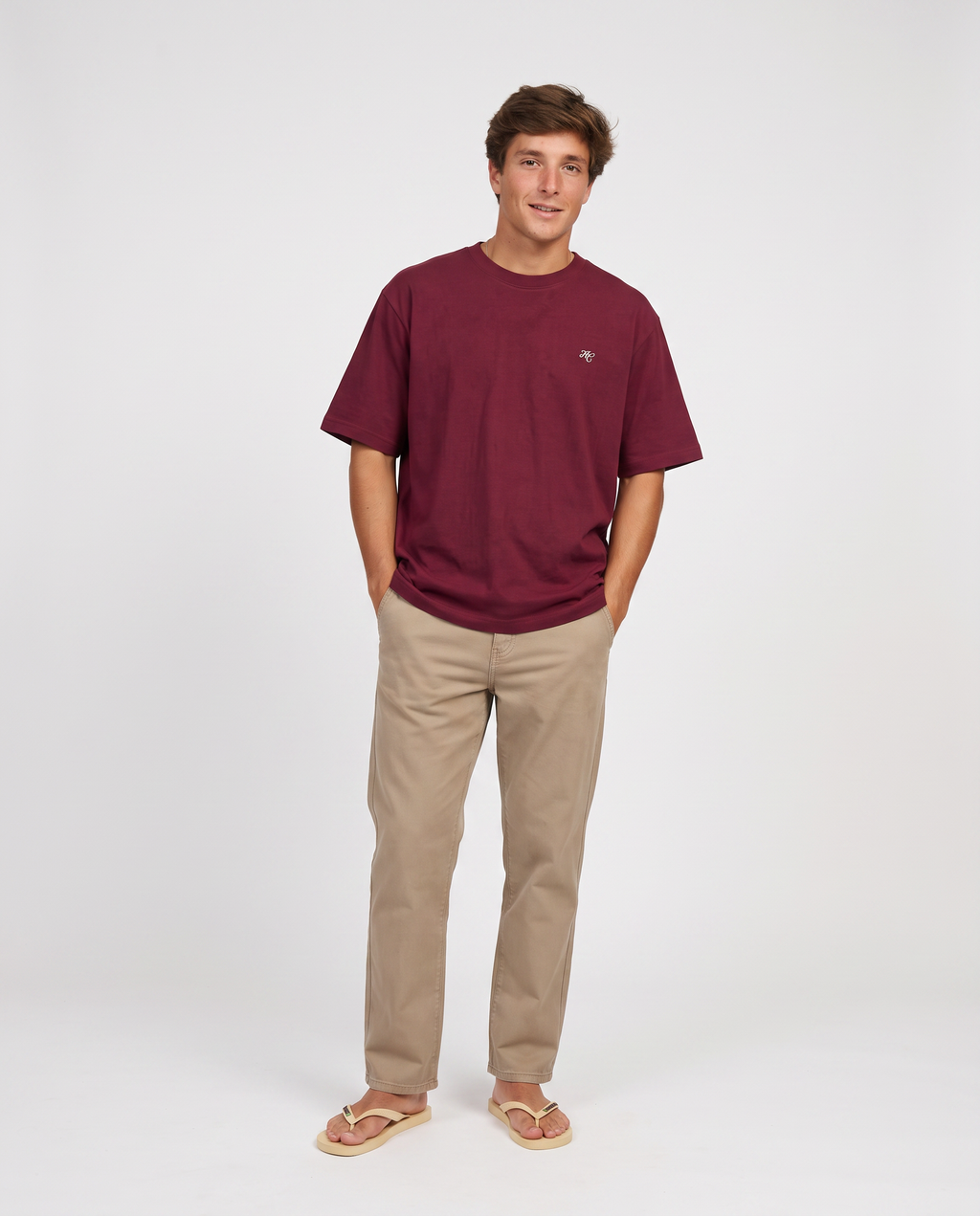 Disciplina - Camiseta oversize granate