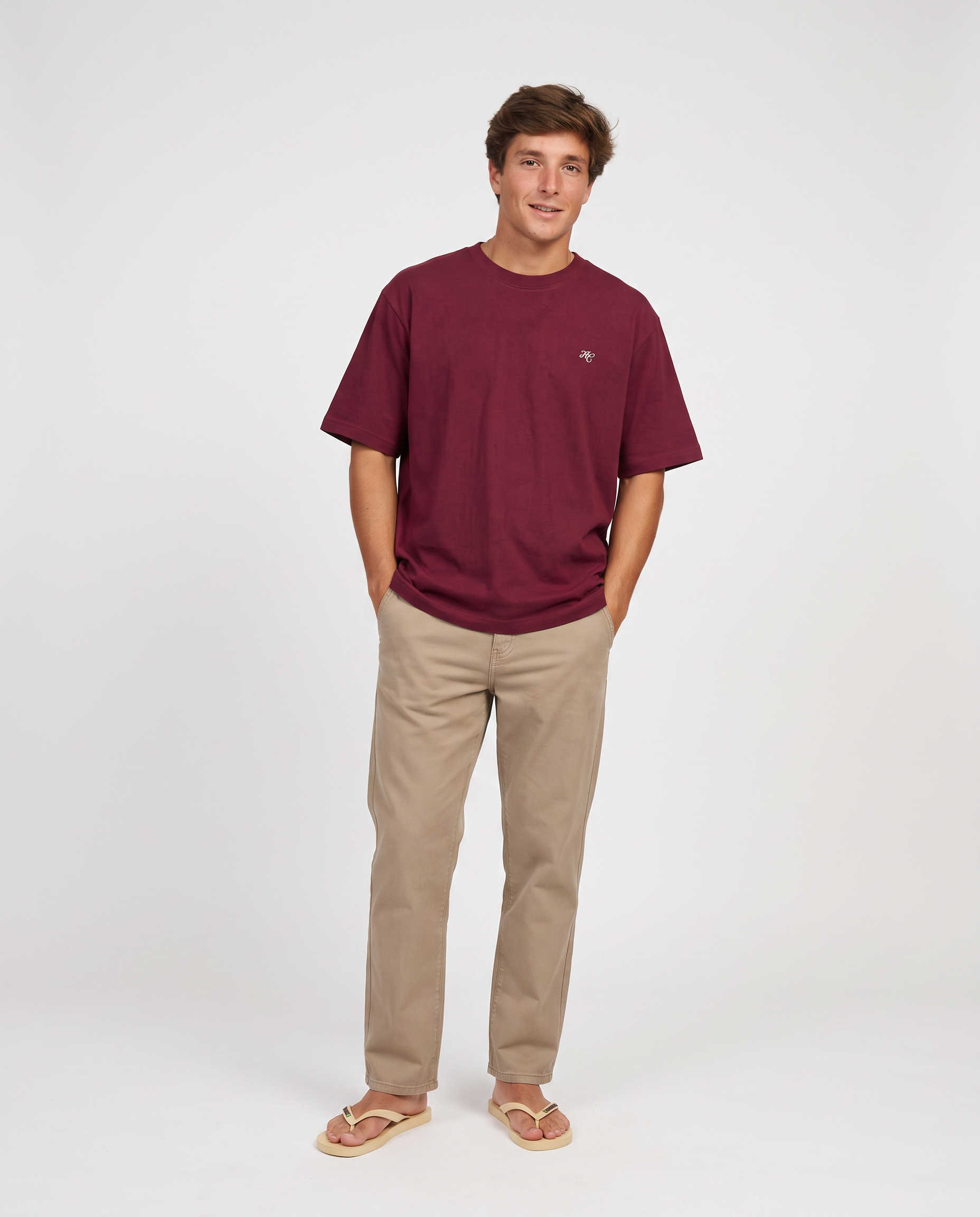 Disciplina - Camiseta oversize granate