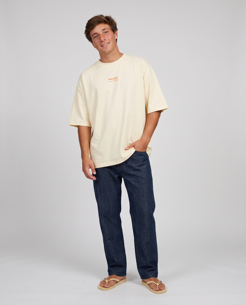 Hermandad - Camiseta oversize Beige