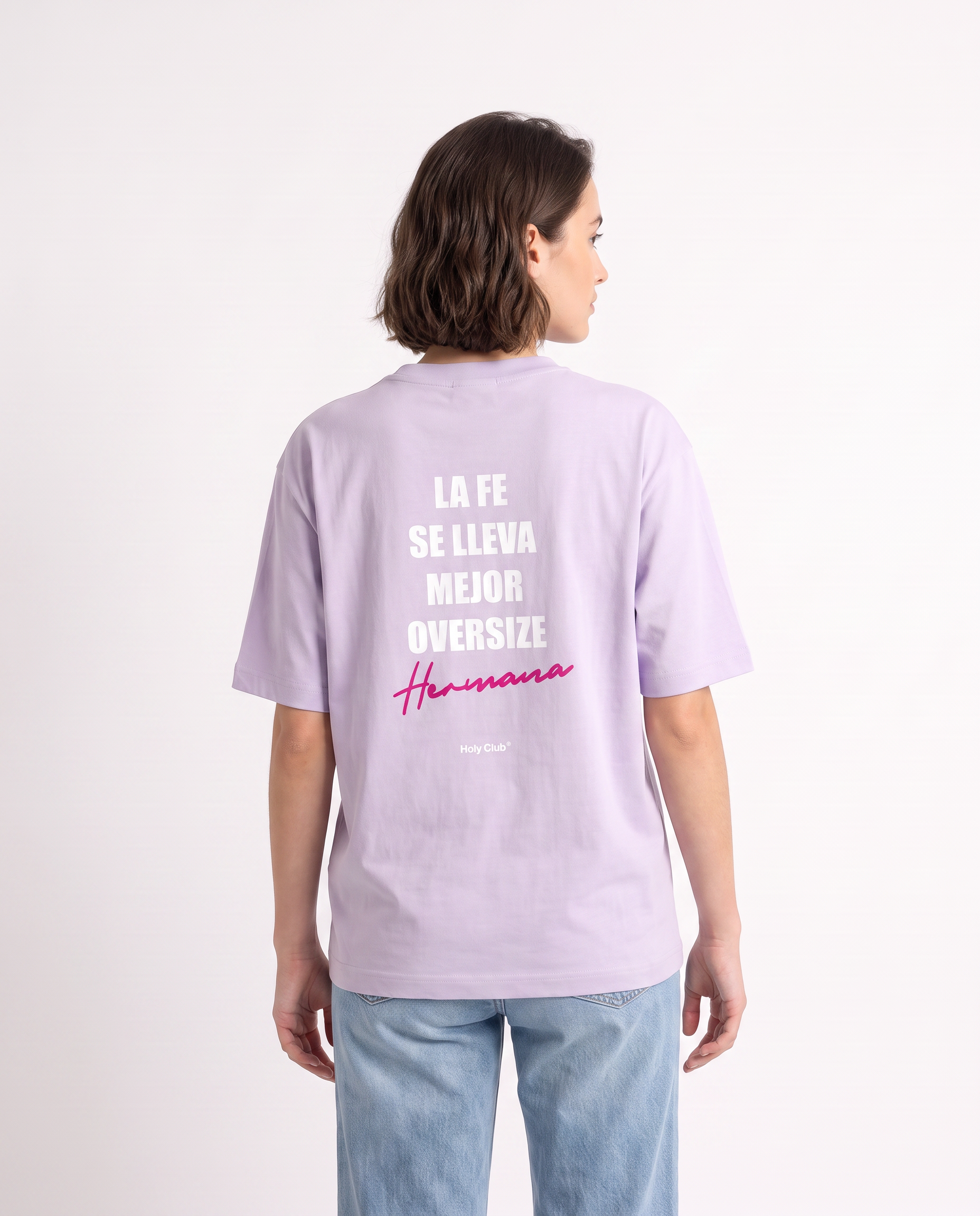 Hermandad - Camiseta oversize Violeta