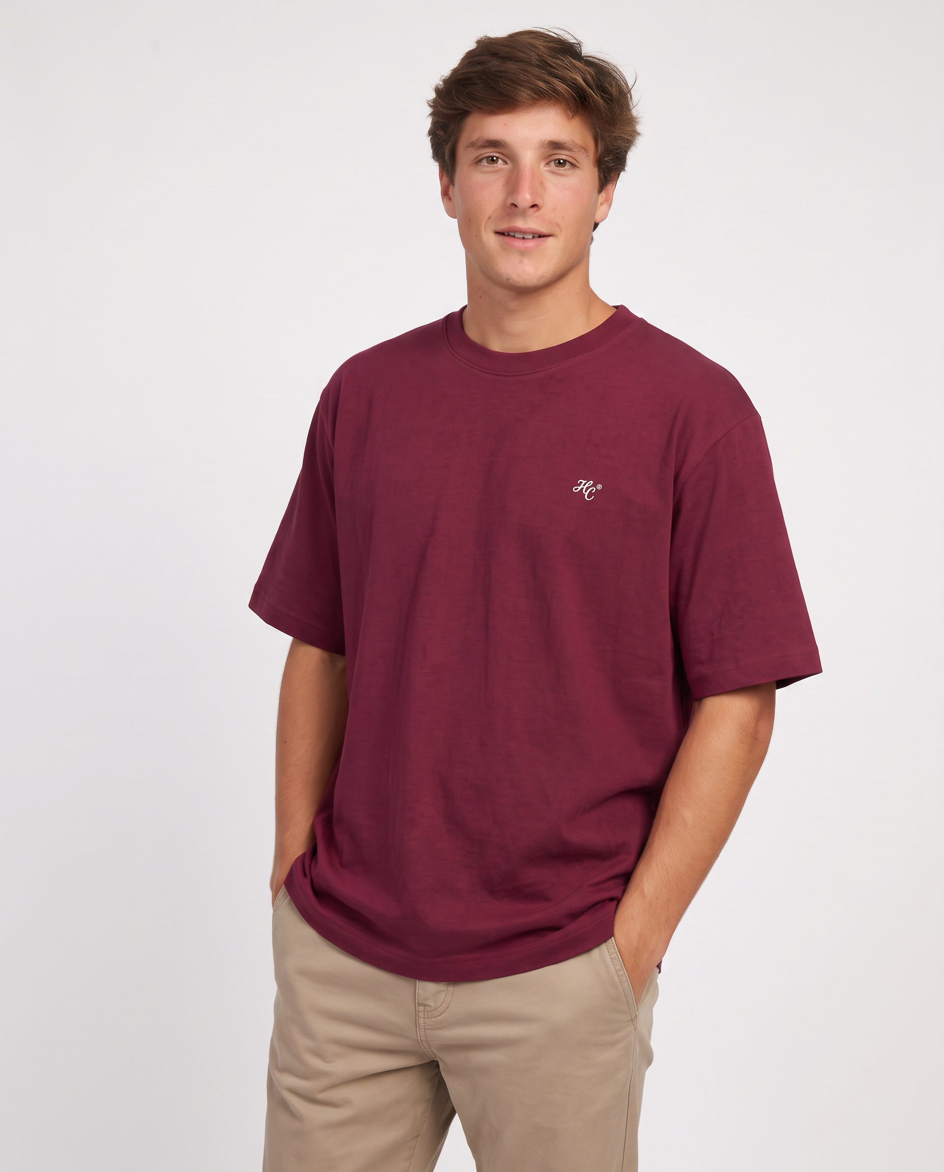 Disciplina - Camiseta oversize granate