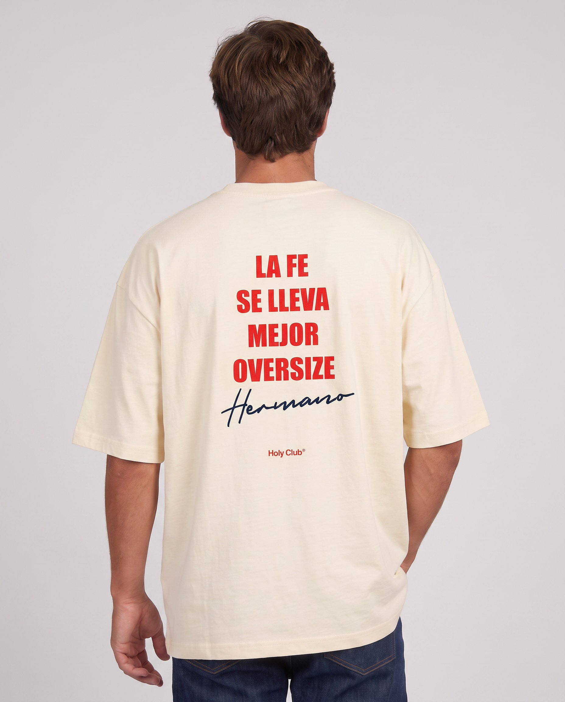 Hermandad - Camiseta oversize Beige