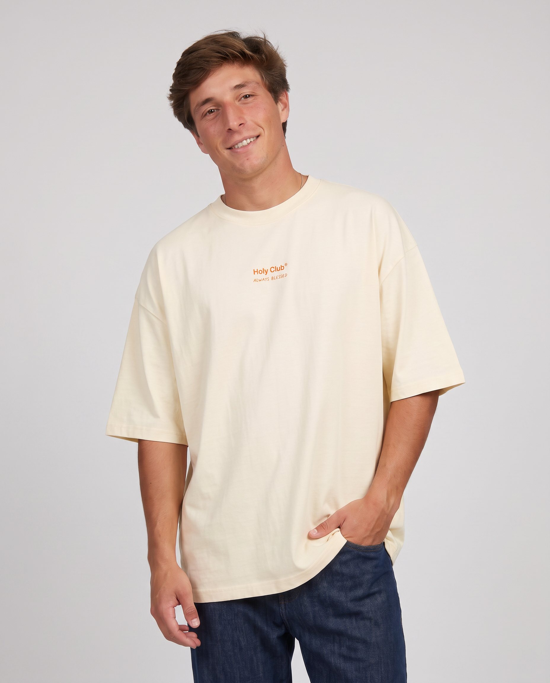 Hermandad - Camiseta oversize Beige