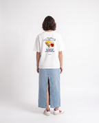 Aperitivo Club - Camiseta oversize Blanca